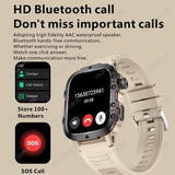 Original Men Smartwatch Flashlight Bluetooth Call Fitness Clock IP68 Waterproof Sports Men for Android IOS Smart Watch 2025 New