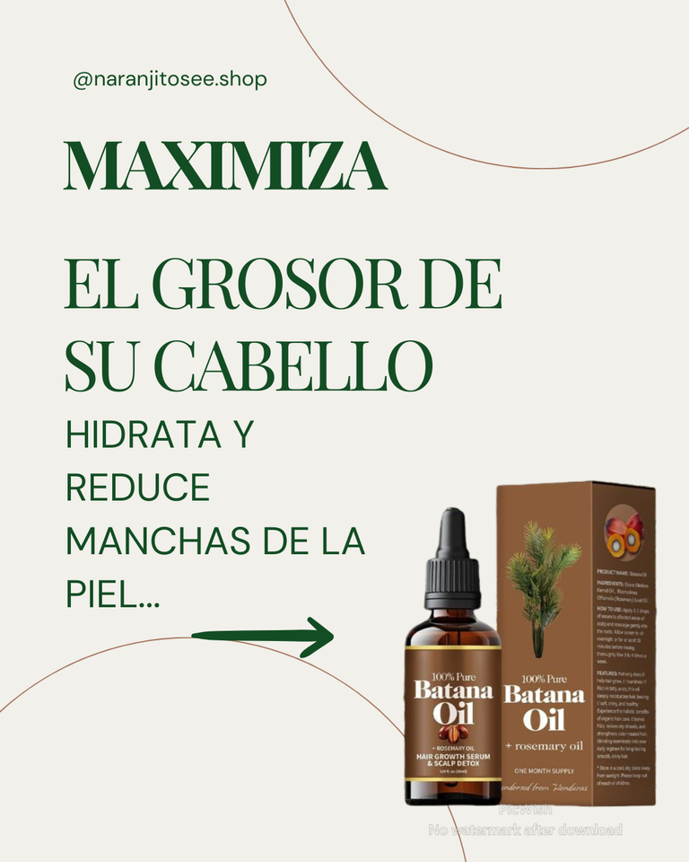 🌿 ACEITE DE BATANA – El secreto ancestral para un cabello fuerte y una piel radiante ✨